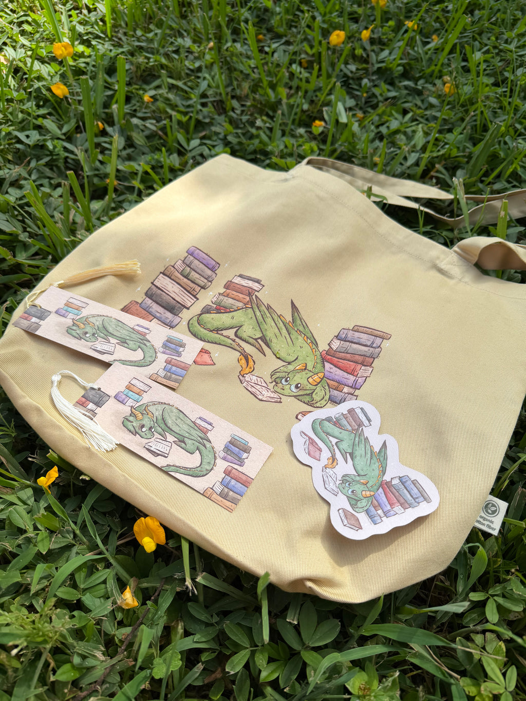 Book Dragon Sticker
