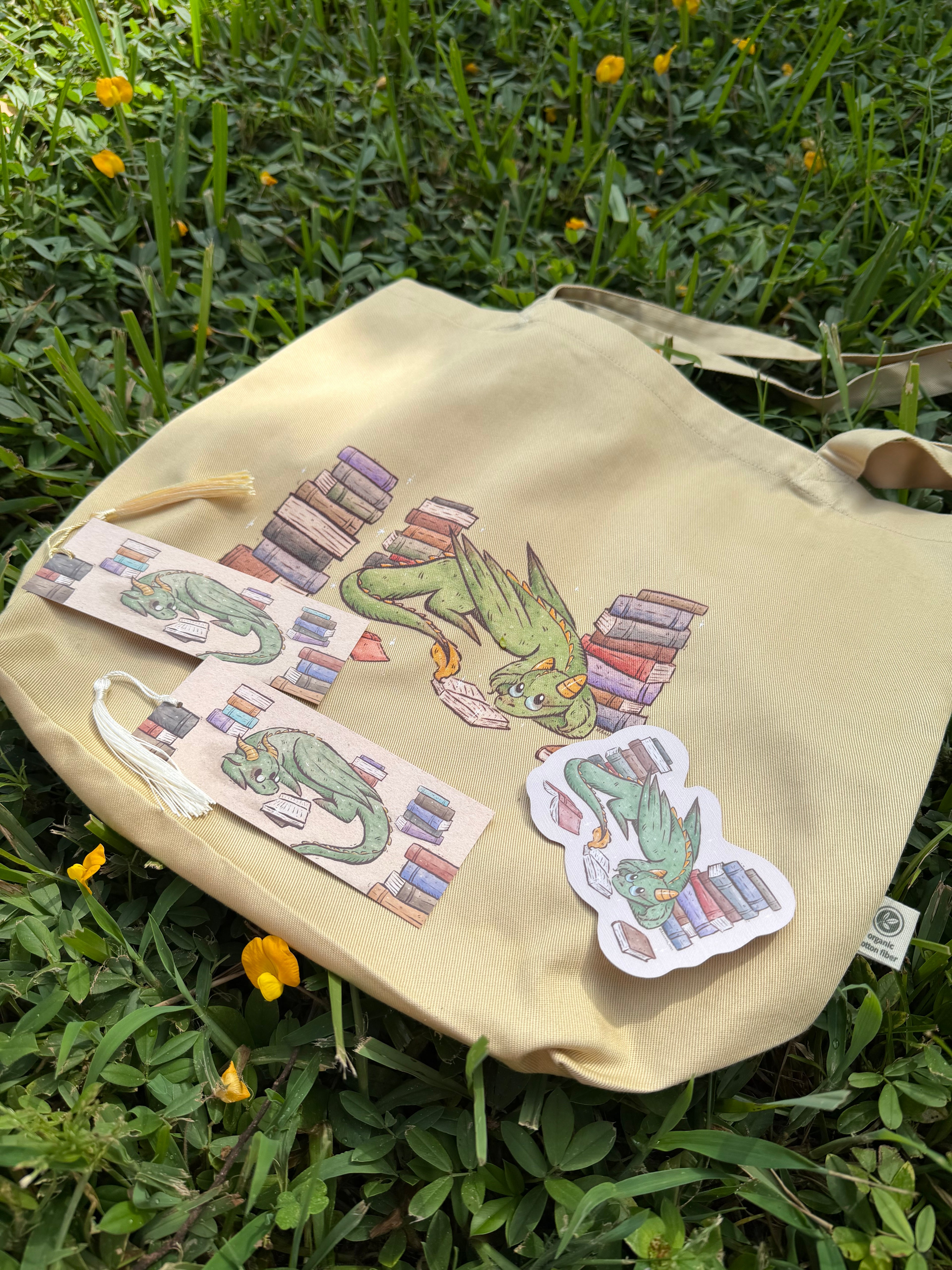 Book Dragon Sticker