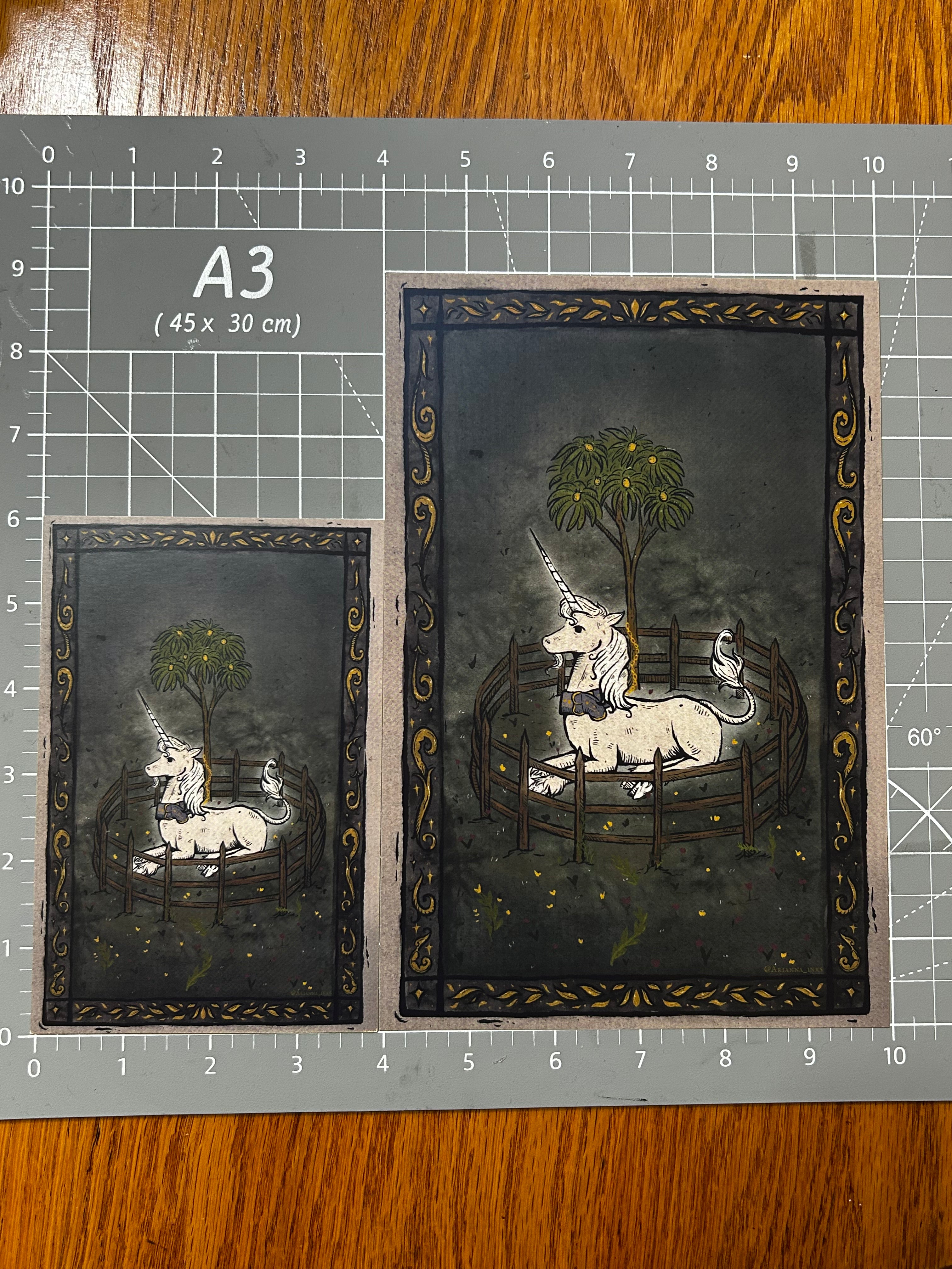 A Unicorn Alone Print