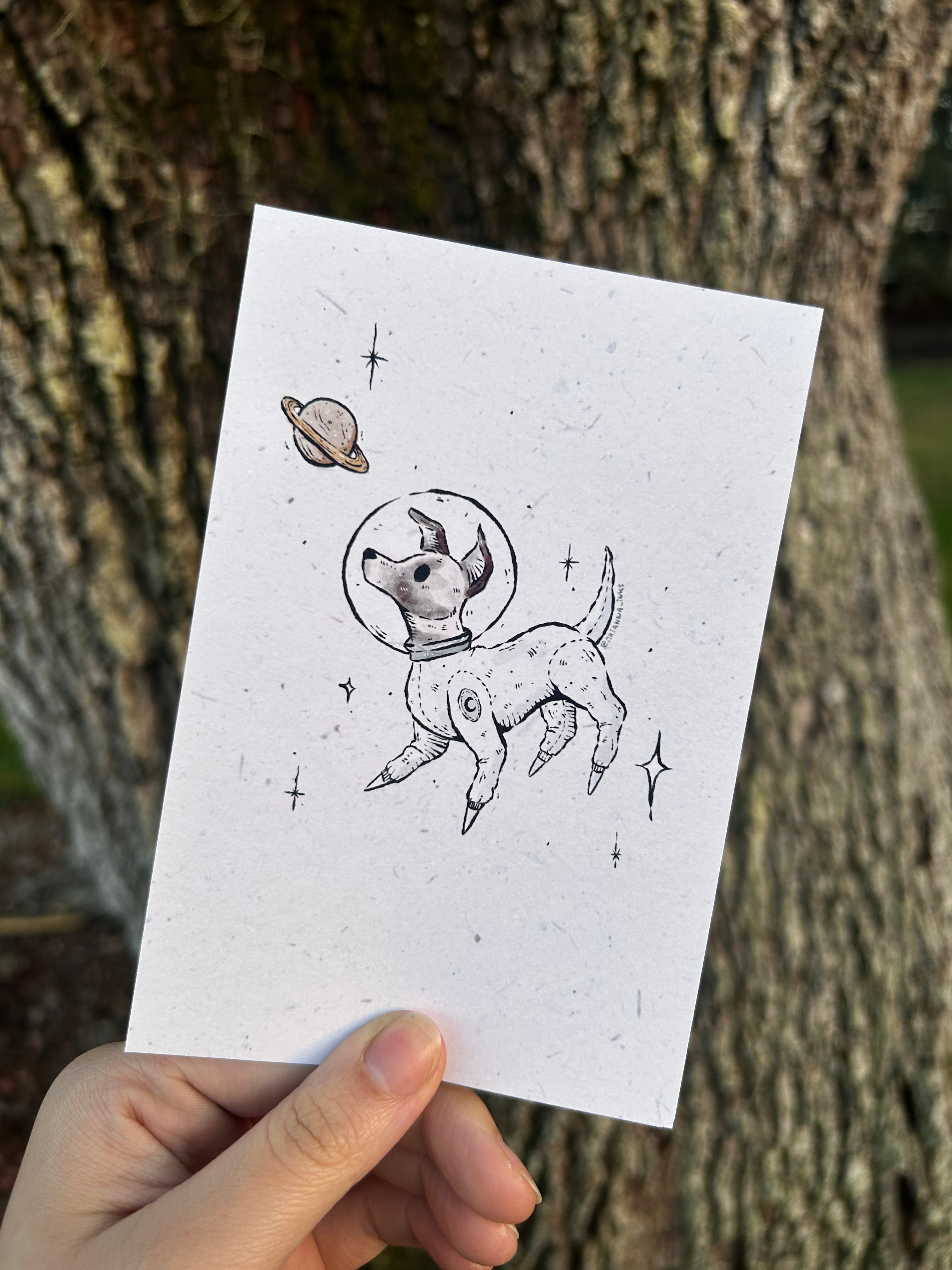 Space Dog Print