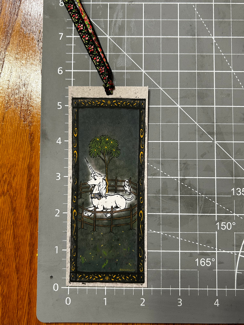 A Unicorn Alone Bookmark