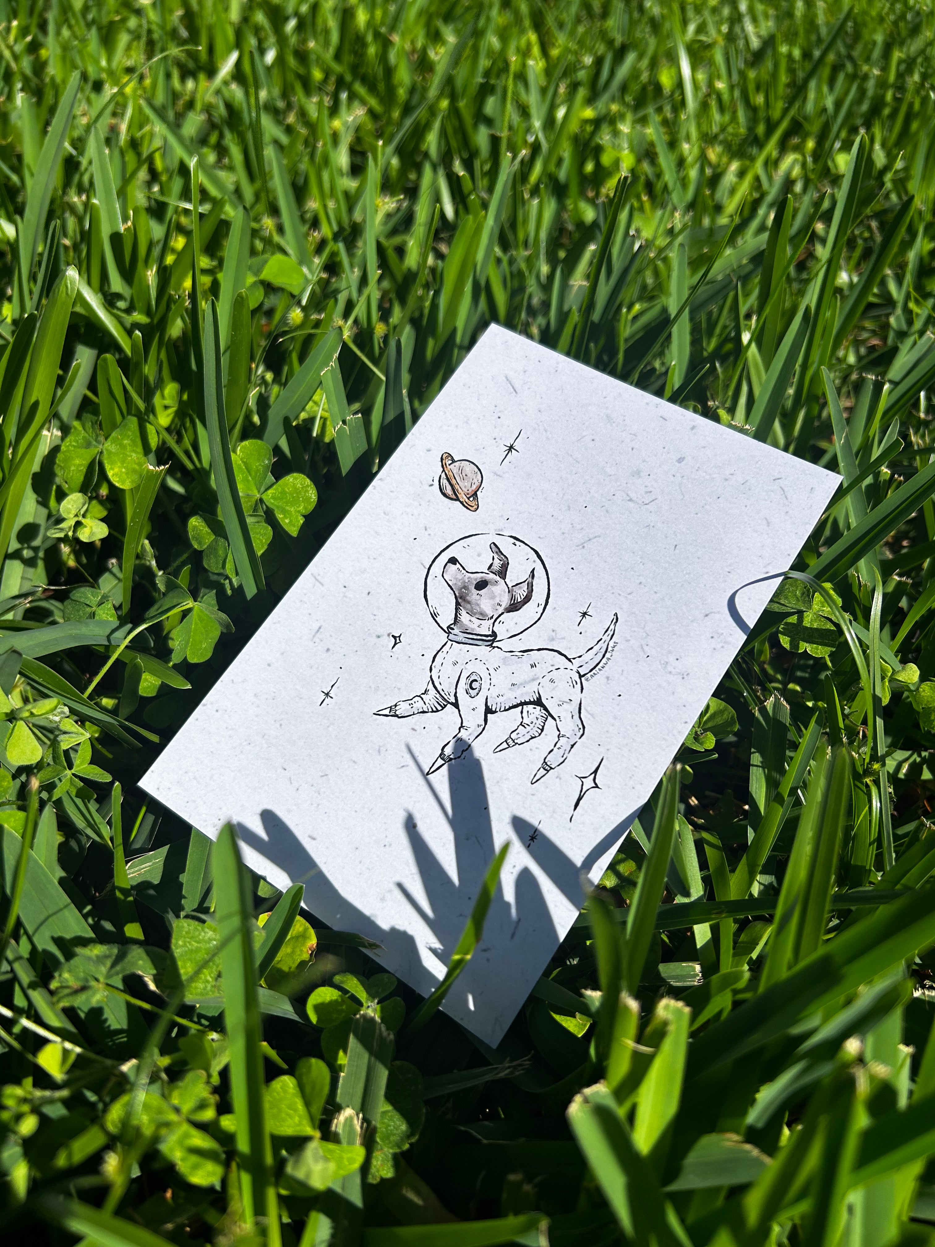 Space Dog Print