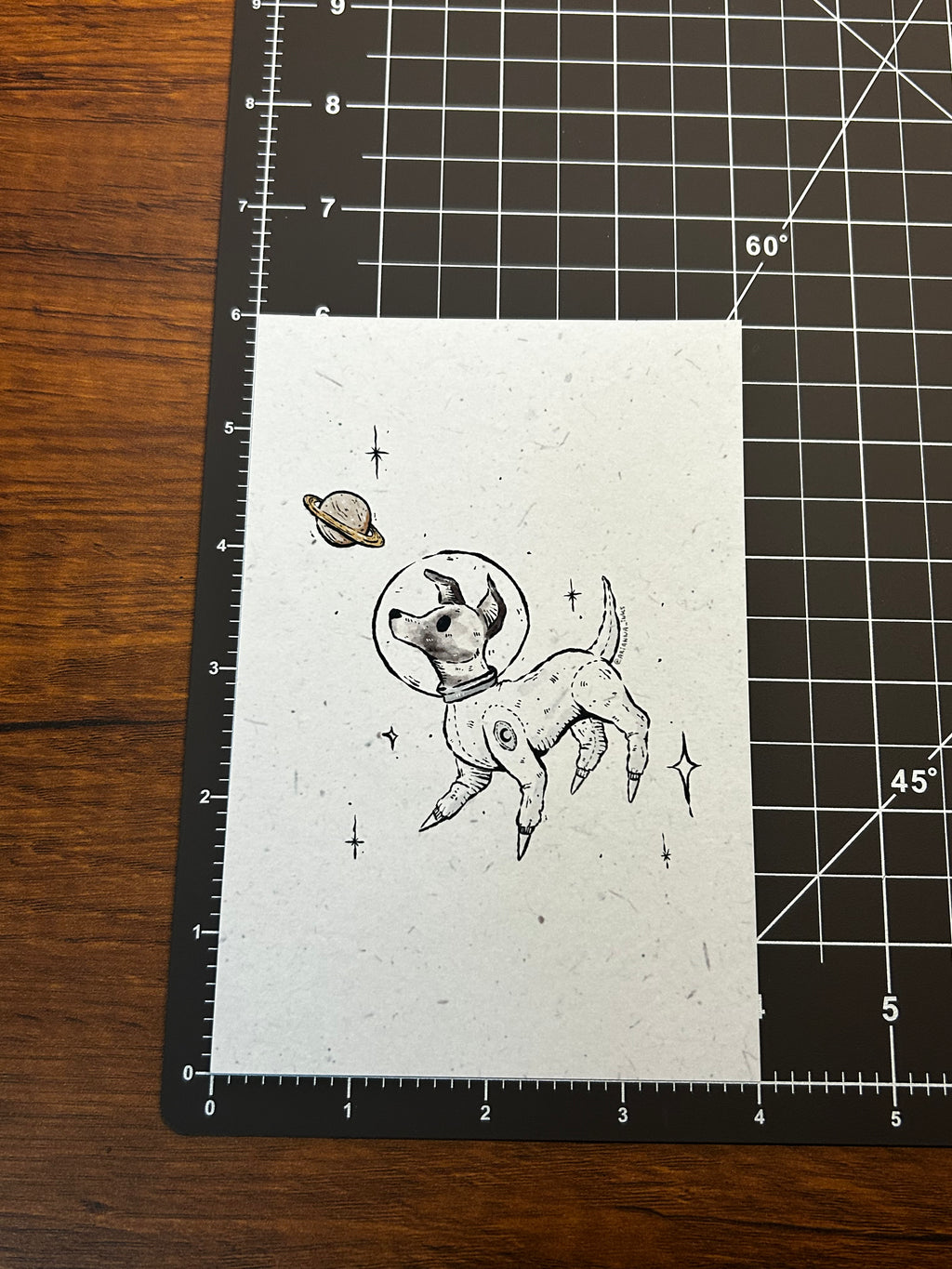 Space Dog Print