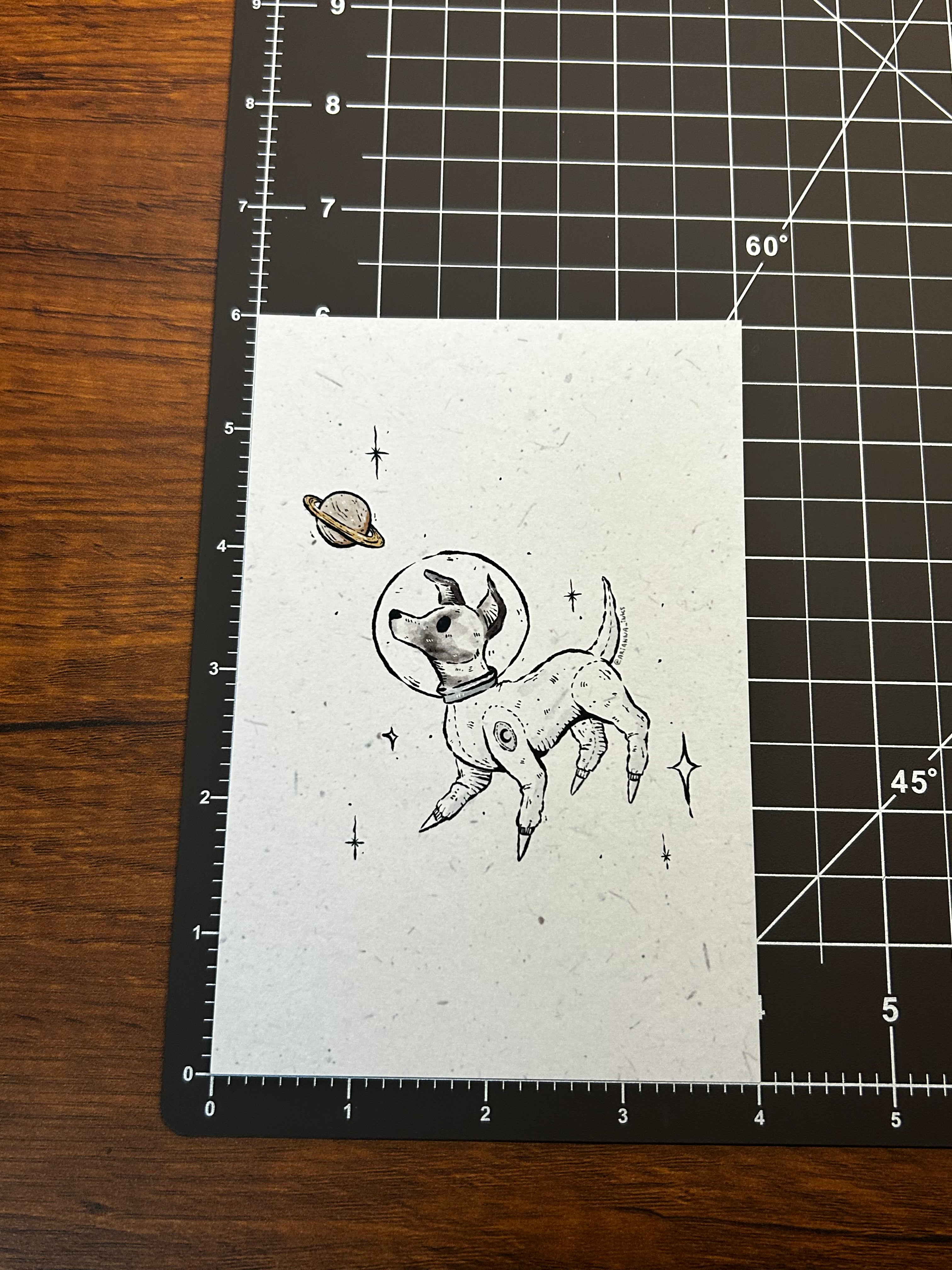 Space Dog Print