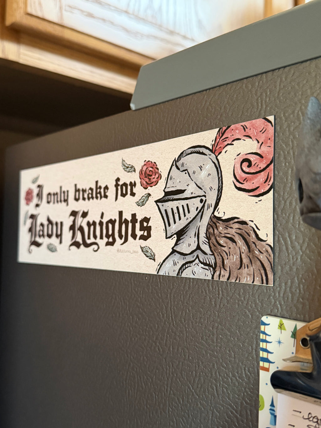 Lady Knights Magnet