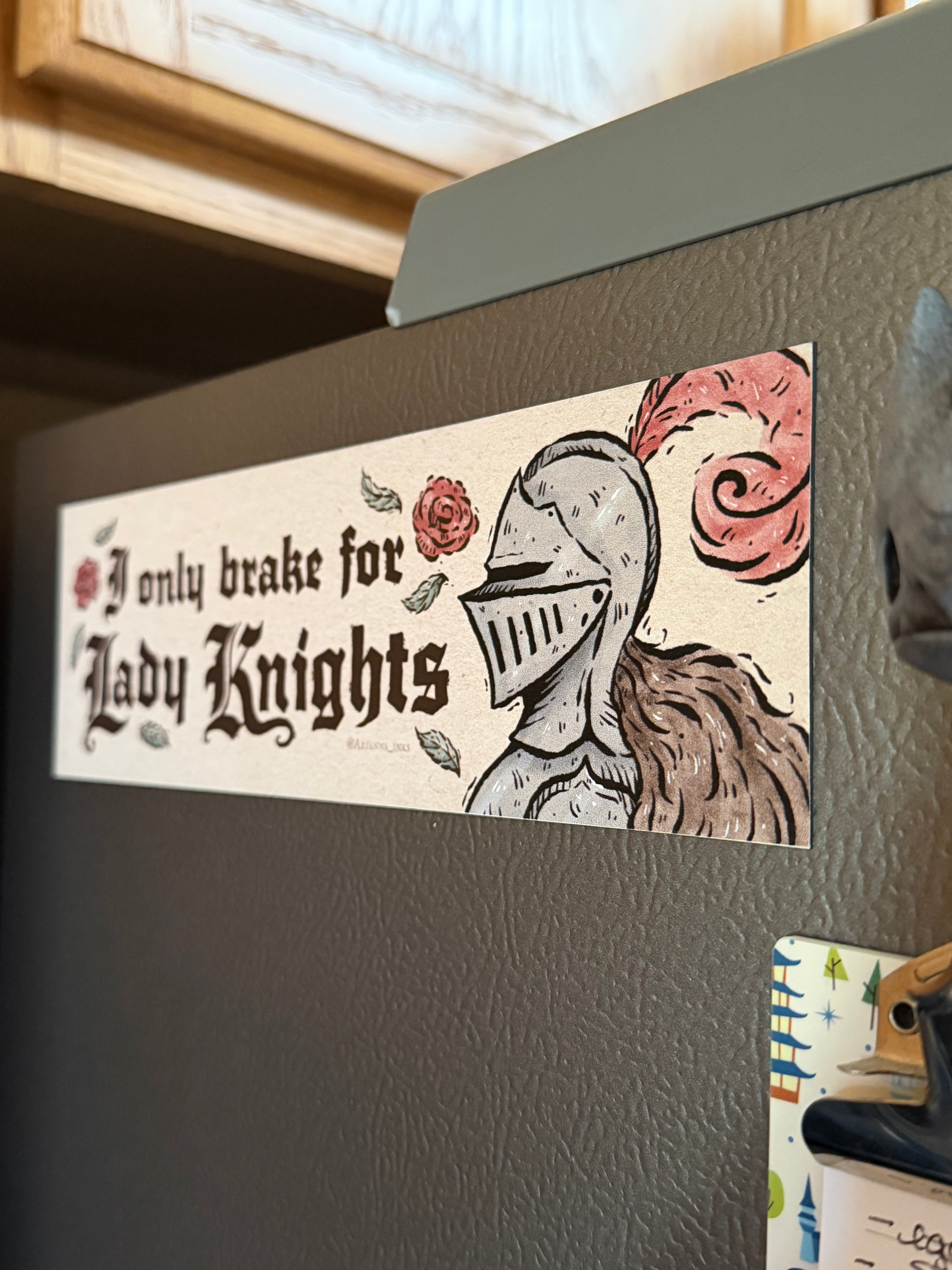 Lady Knights Magnet