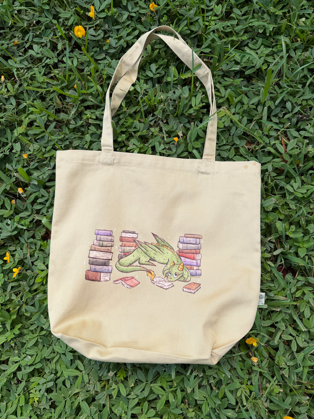 Book Dragon Tote Bag