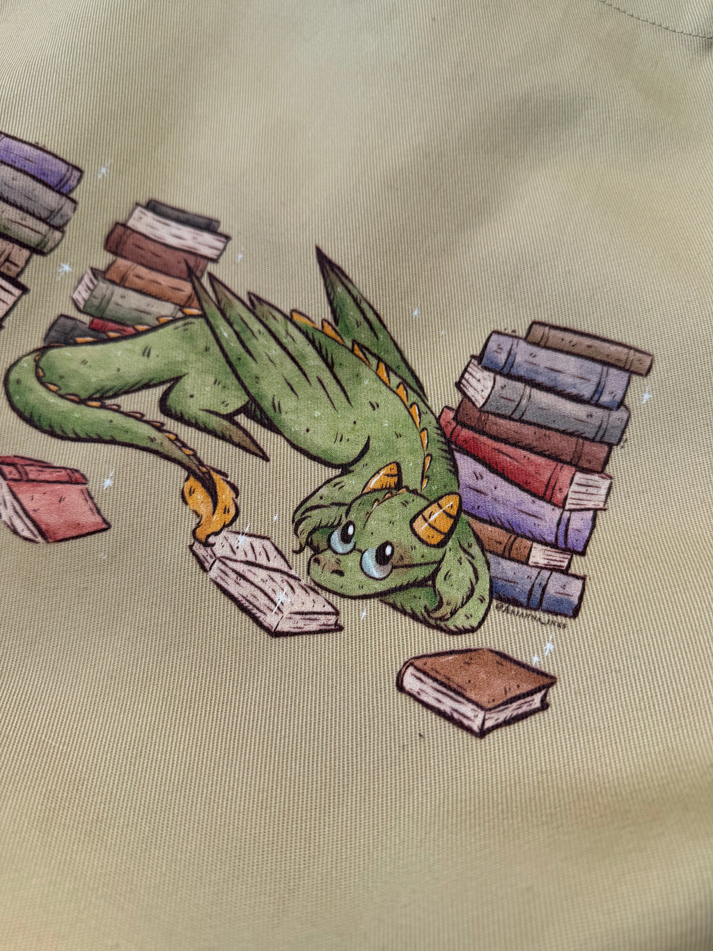 Book Dragon Tote Bag