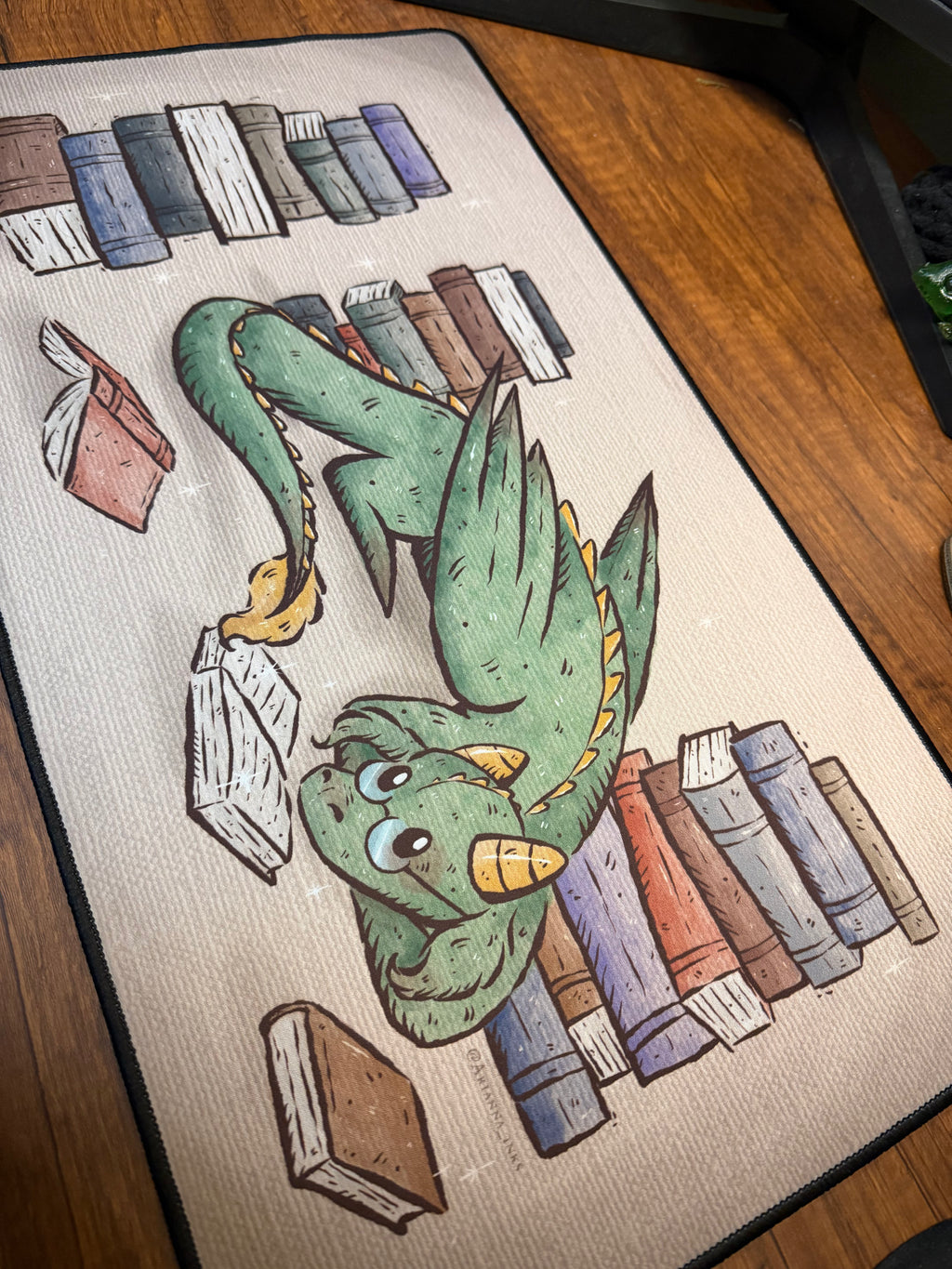 Book Dragon Desk Mat