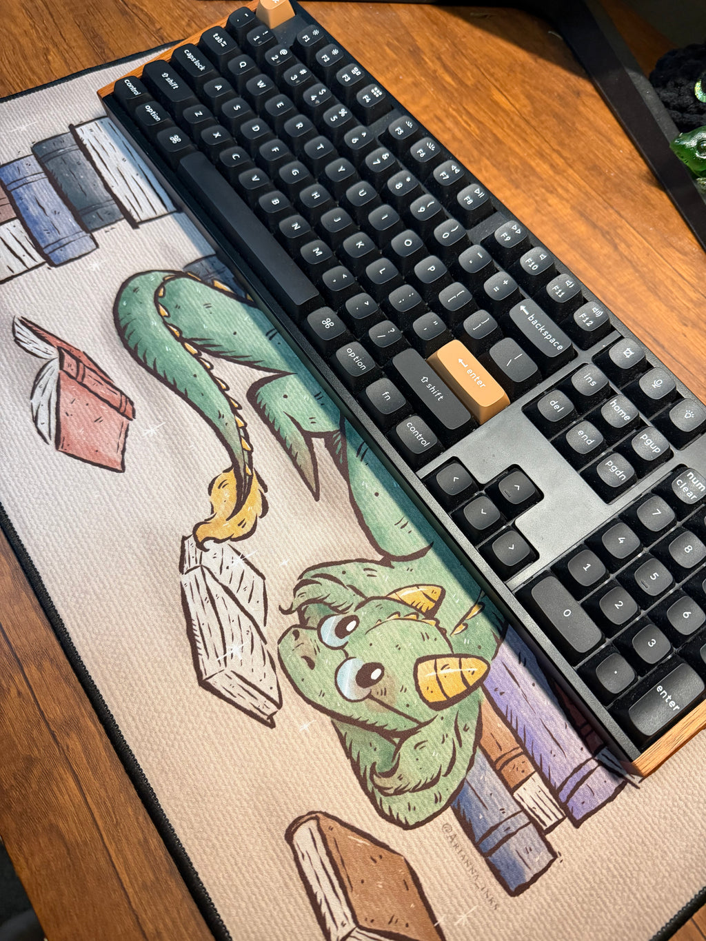 Book Dragon Desk Mat