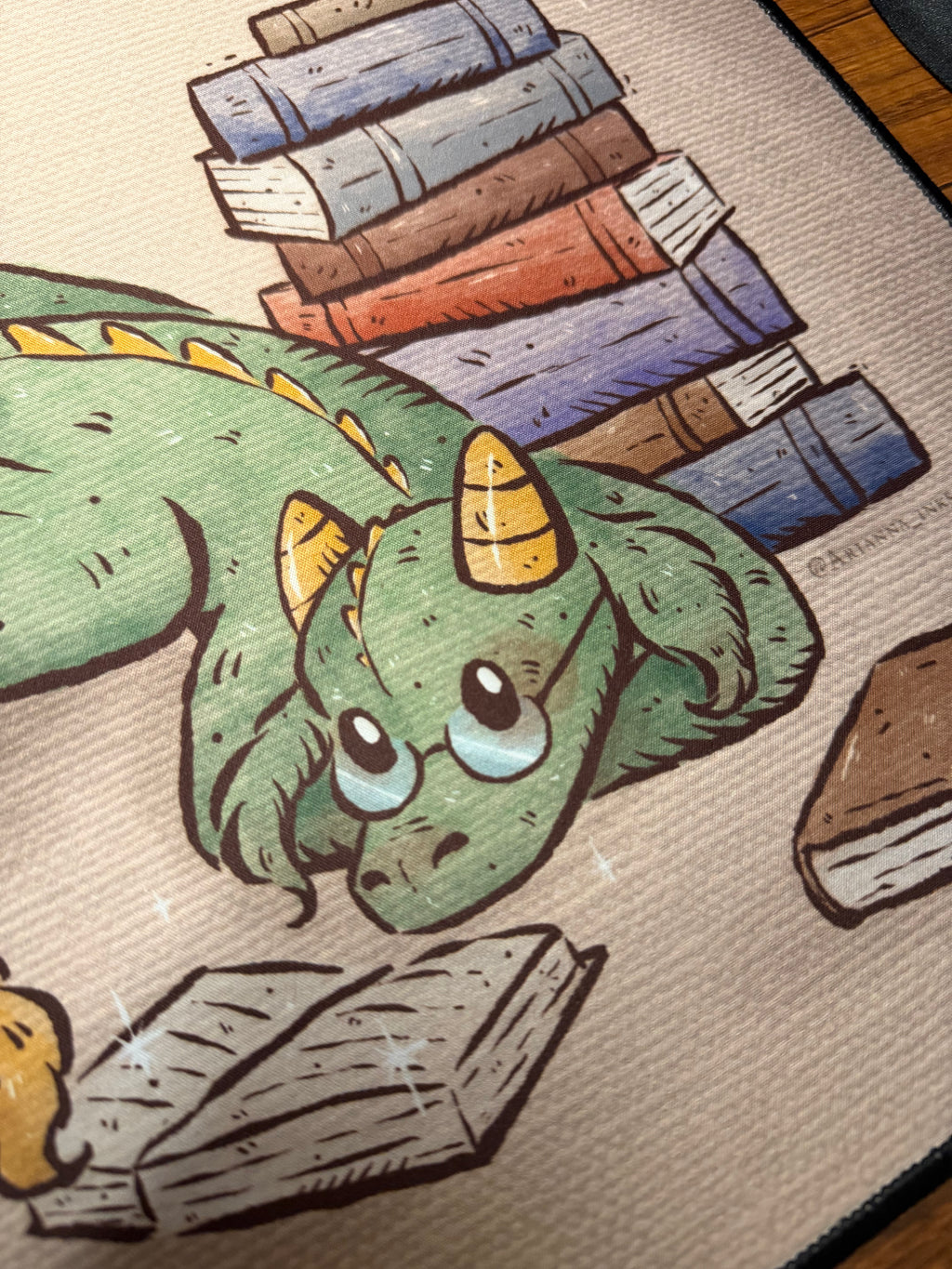 Book Dragon Desk Mat
