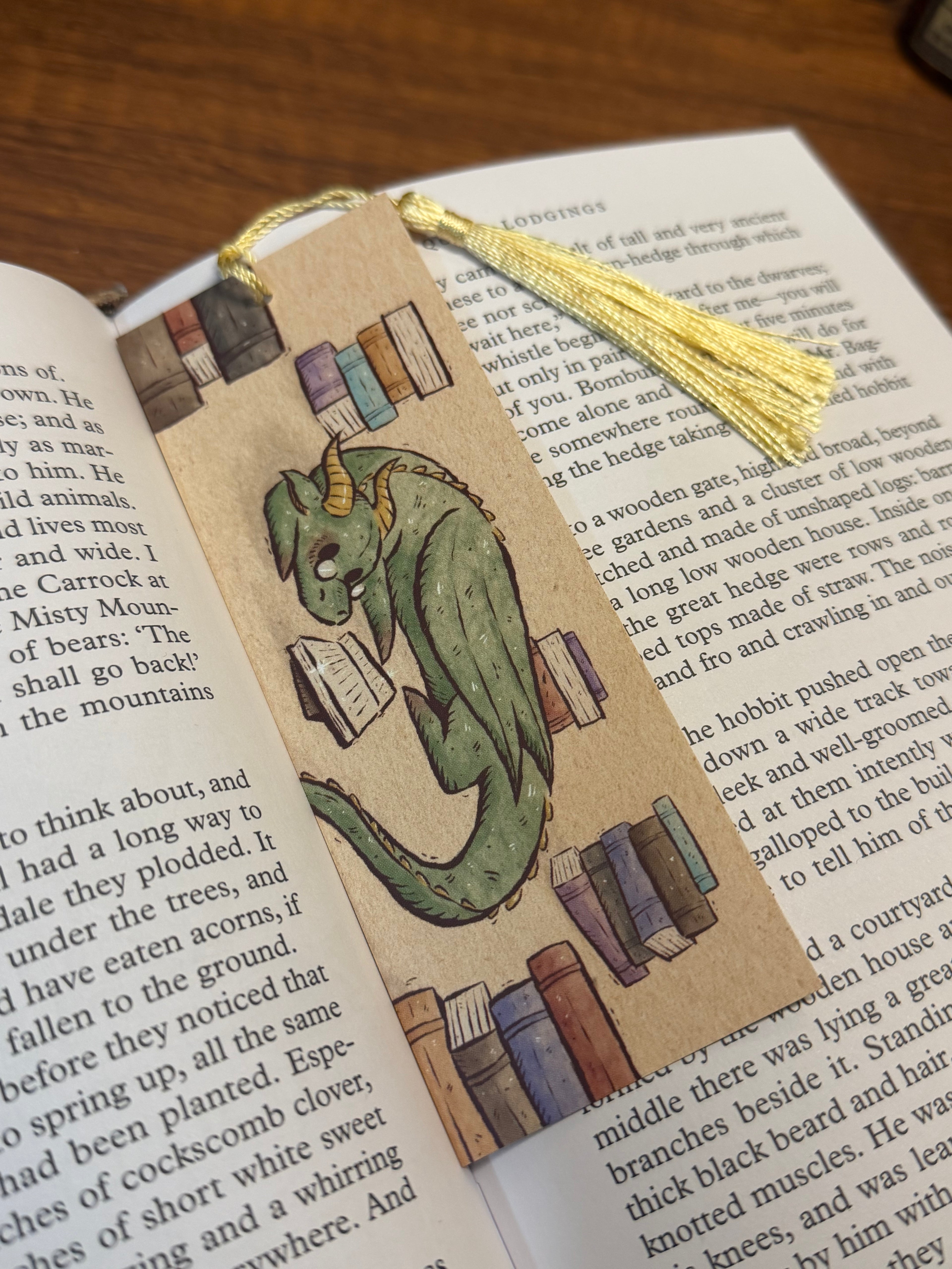 Book Dragon Bookmark