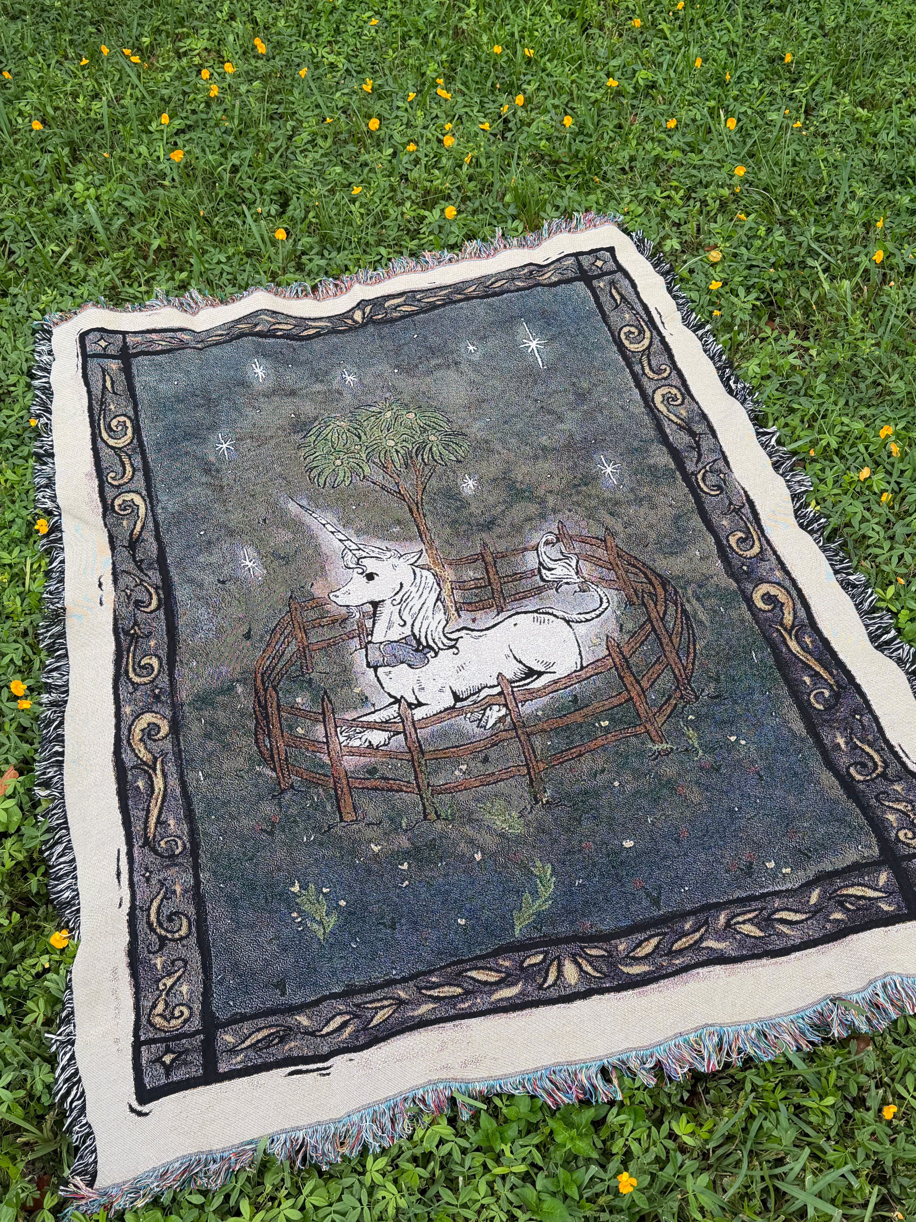 A Unicorn Alone Blanket