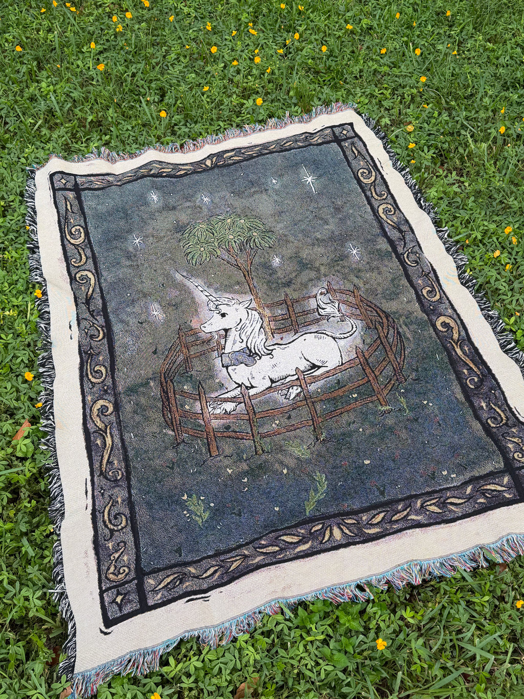 A Unicorn Alone Blanket