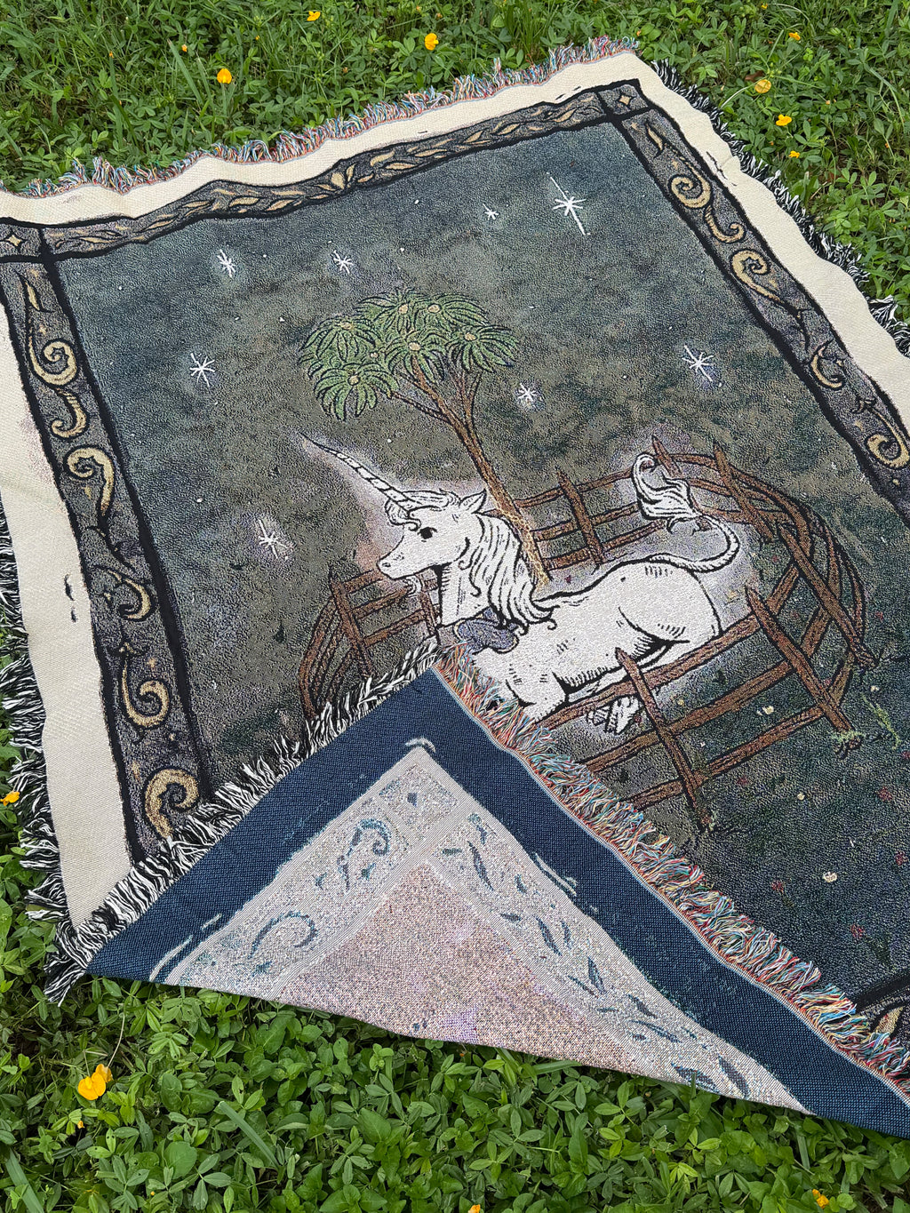 A Unicorn Alone Blanket