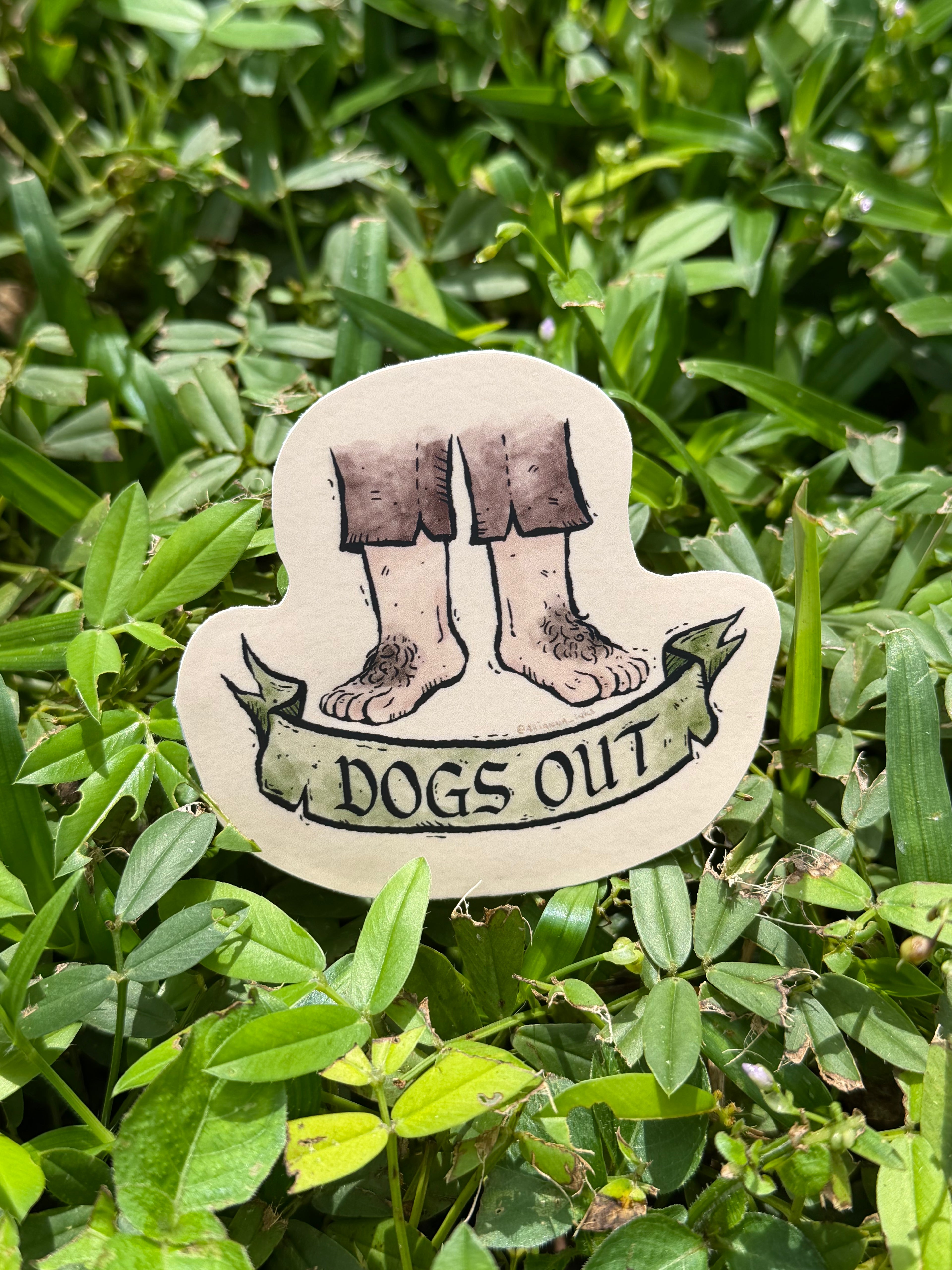 Dogs Out Sticker