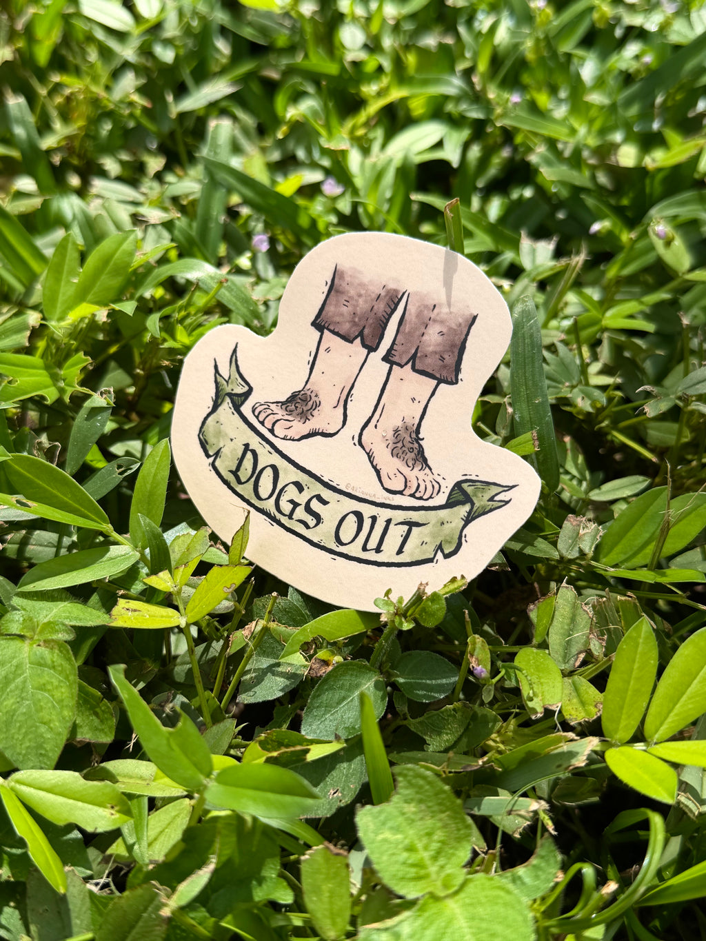 Dogs Out Sticker