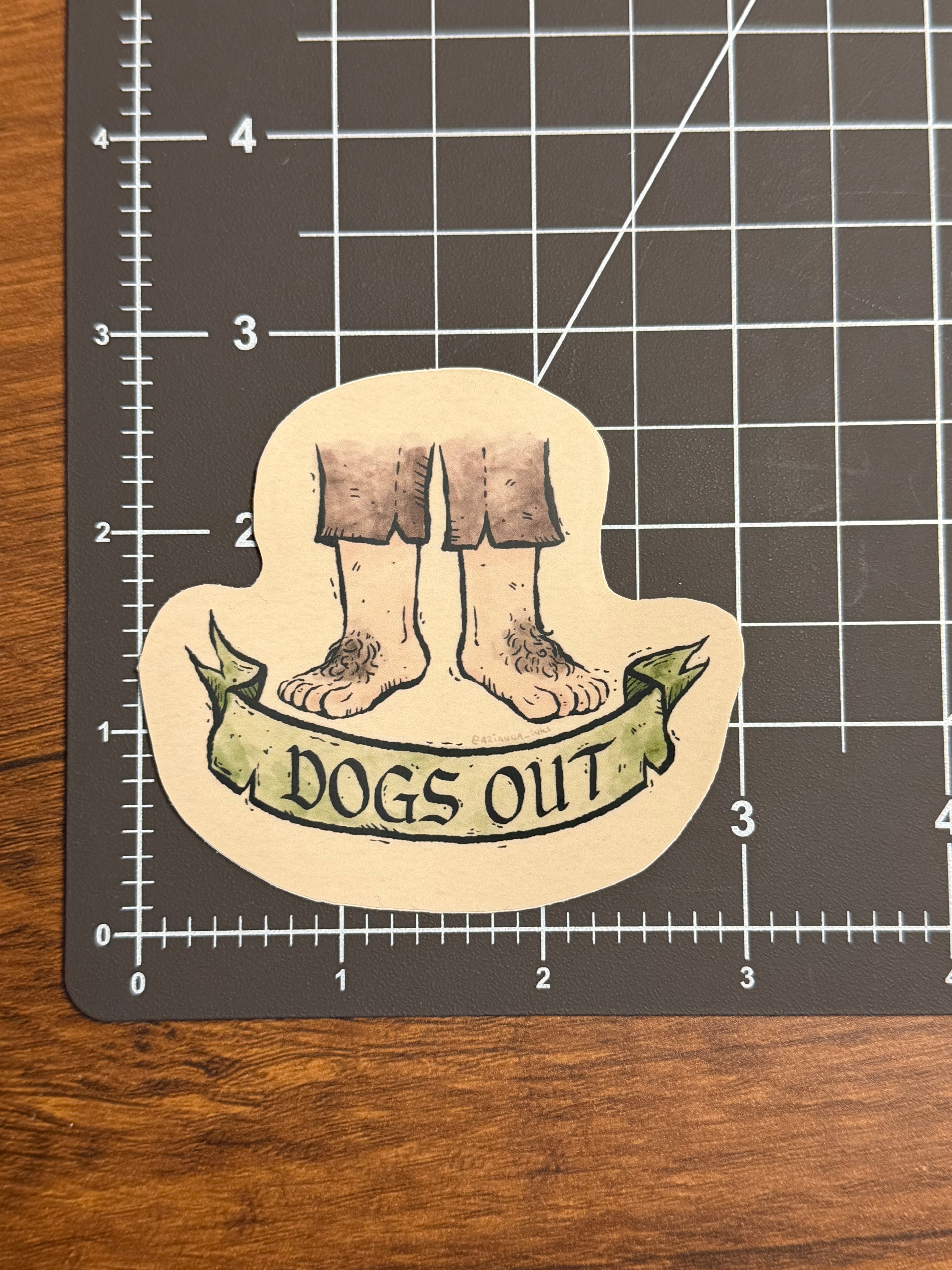 Dogs Out Sticker