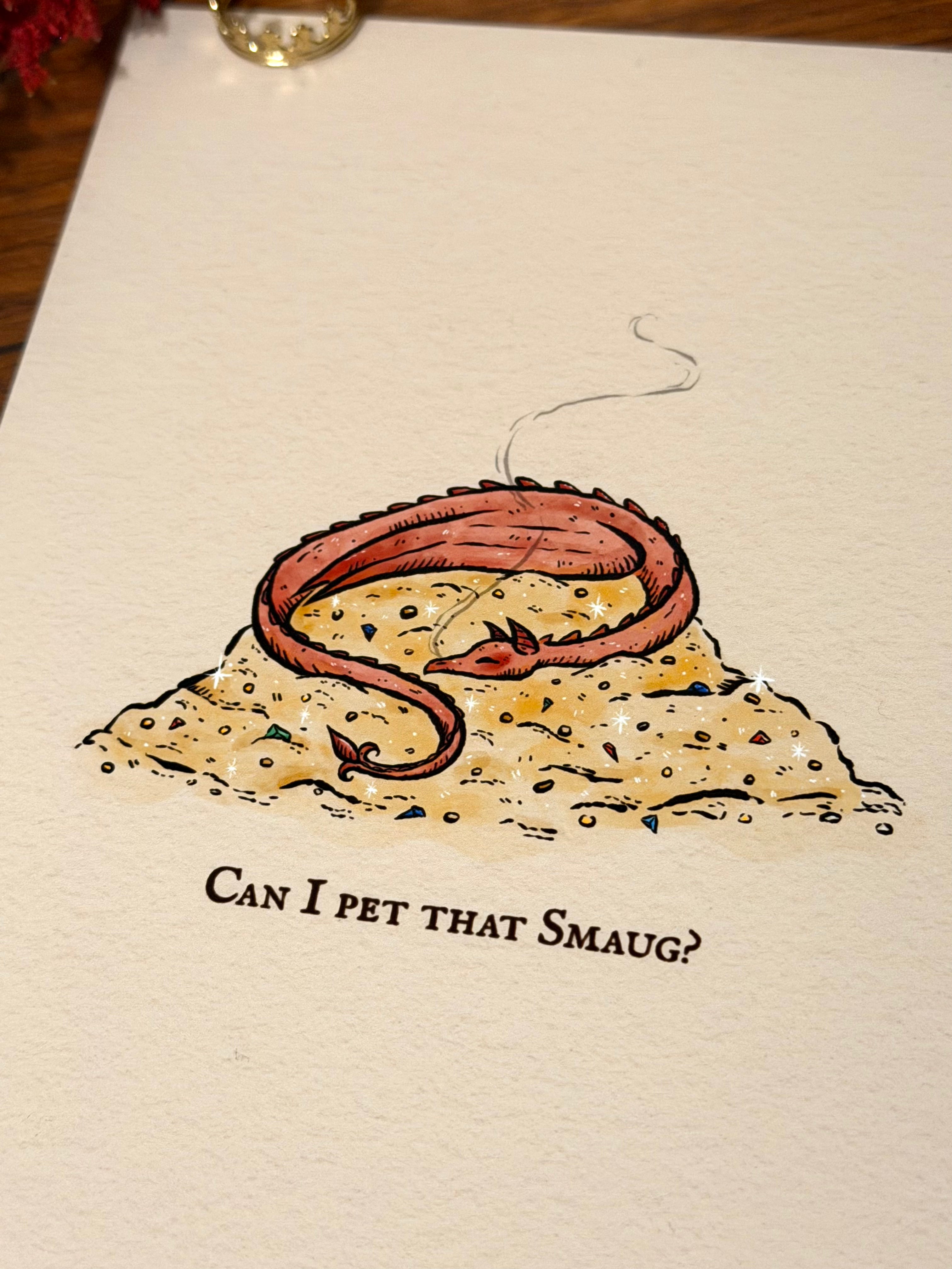 Can I pet that Smaug? Print