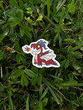 Totally Chill Red Dragon Sticker