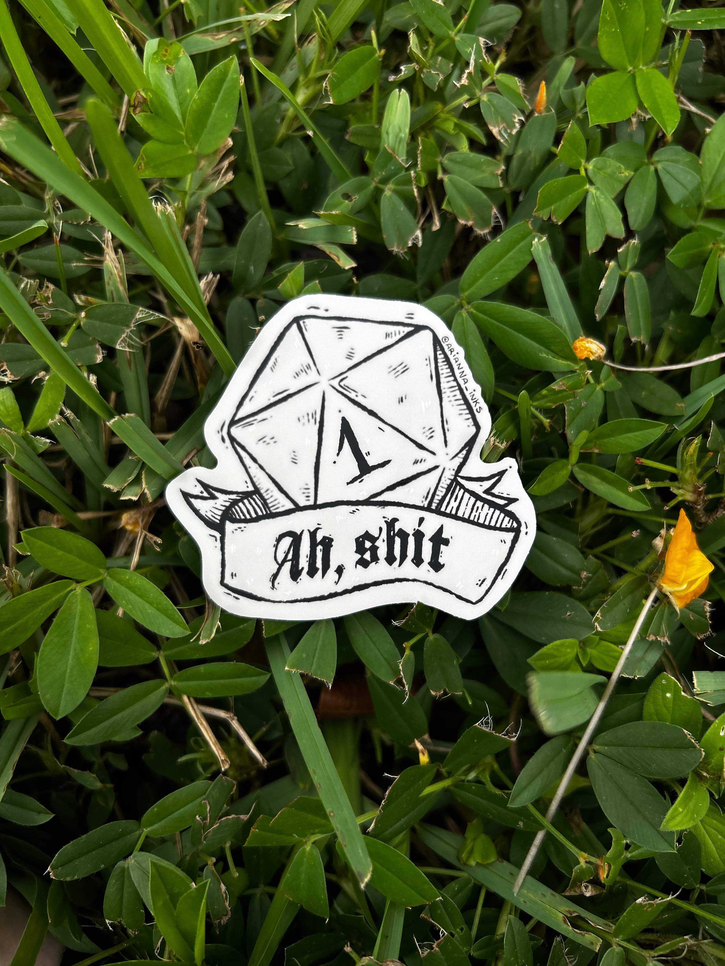 Nat 1 (Yikes) Sticker