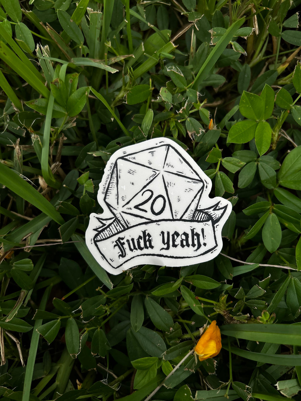 Nat 20 (Yay!) Sticker