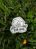 Nat 20 (Yay!) Sticker