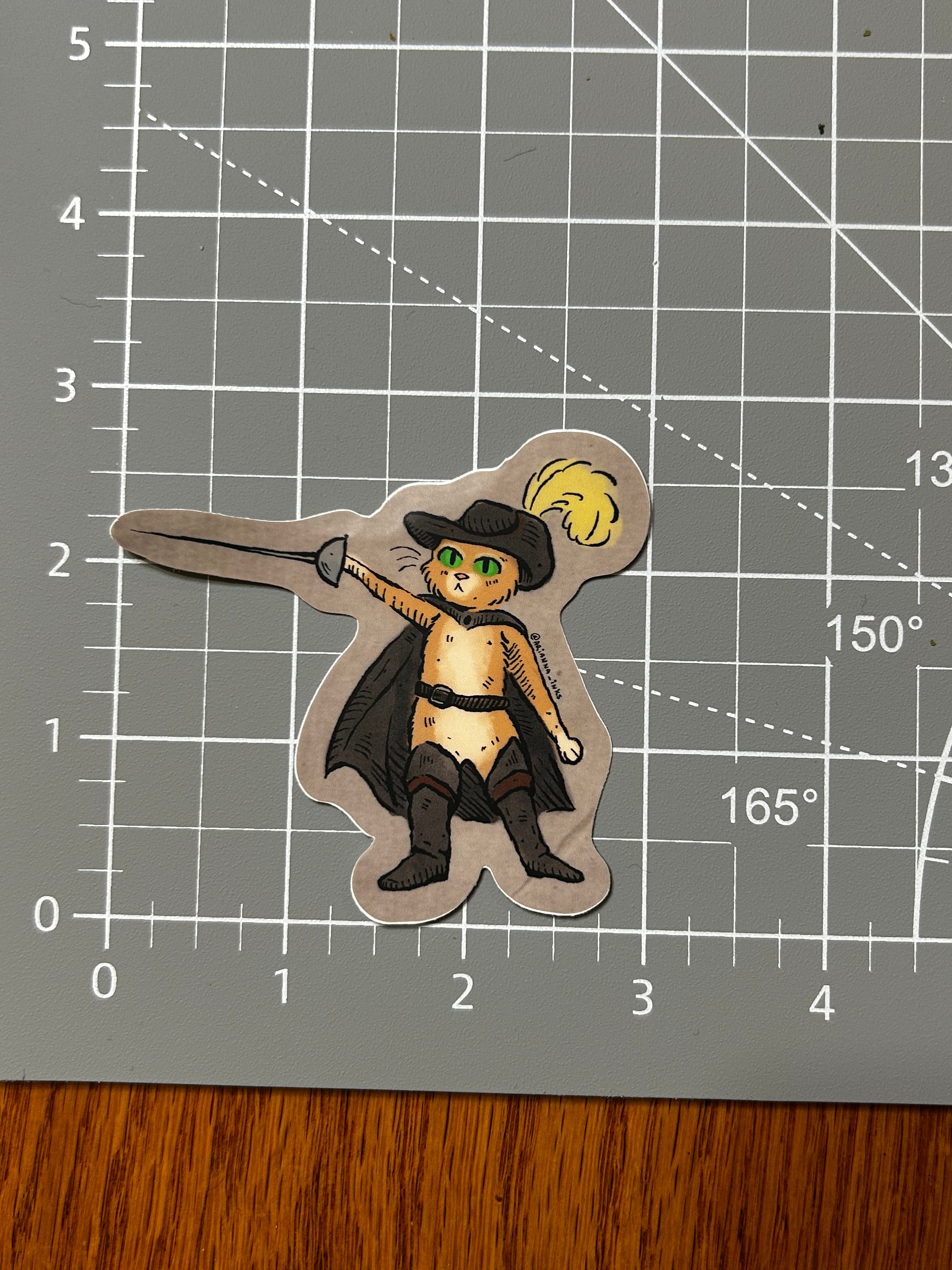 This Cat has Boots! Sticker
