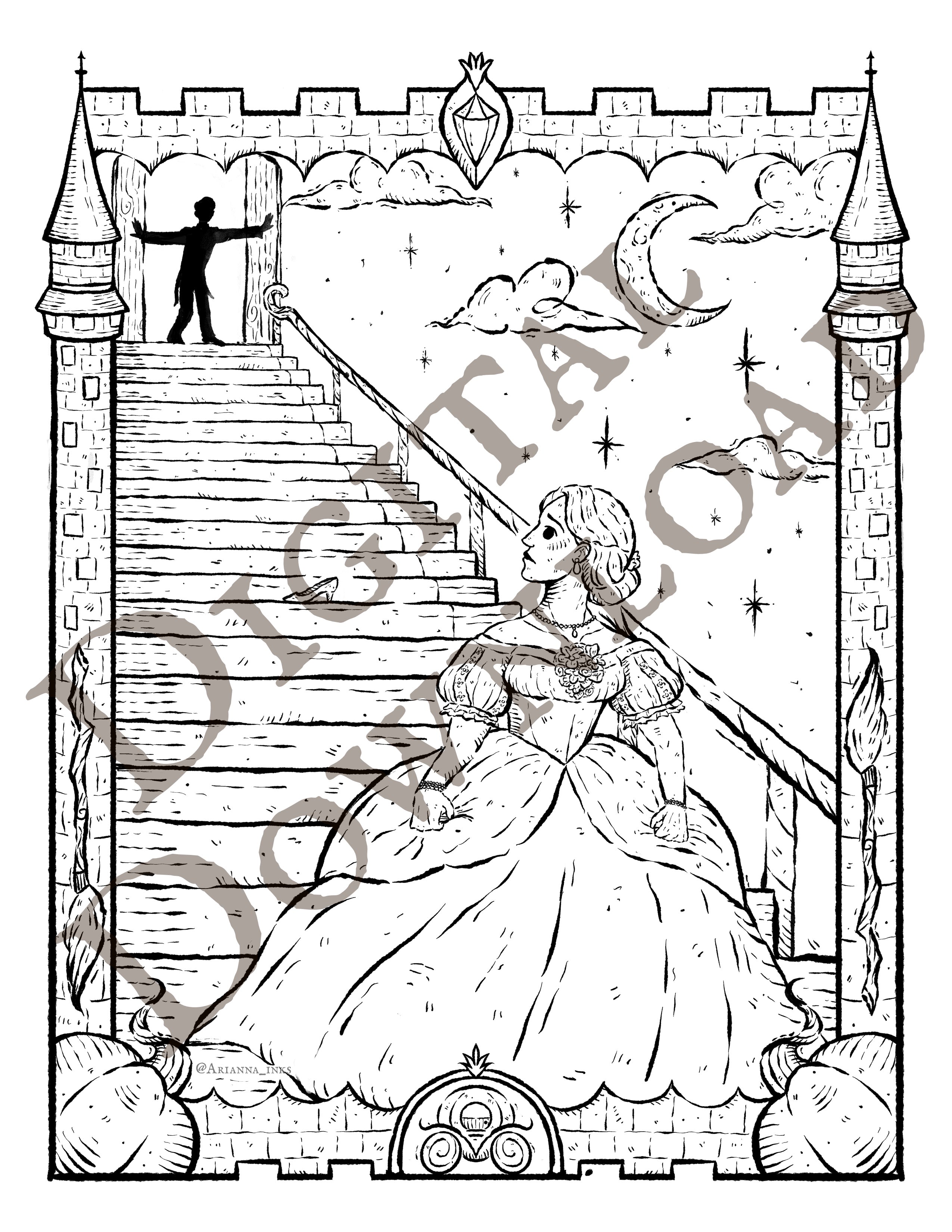 Fairy Tales Coloring Page Collection [DIGITAL DOWNLOAD]