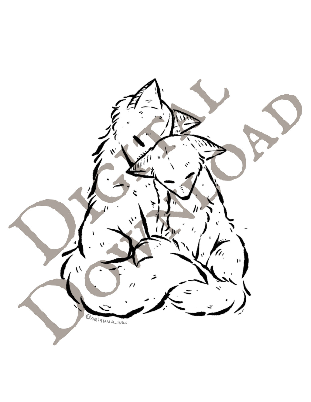 The Foxes Coloring Page Collection [DIGITAL DOWNLOAD]