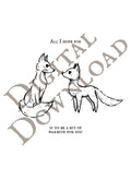 A Bit of Warmth Coloring Page [DIGITAL DOWNLOAD]