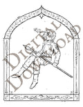Stormblessed Coloring Page [DIGITAL DOWNLOAD]