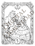 As Old As Time Coloring Page [DIGITAL DOWNLOAD]